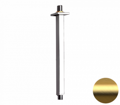 Кронштейн потолочный для верхнего душа 30 см Remer 347S30BG, золото брашированное фото в интернет-магазине Русалия