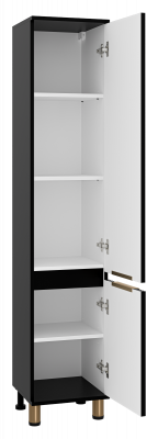 Шкаф - пенал Enfida 35 универсальный правый (черный) ENF-05035-020P Brevita фото в интернет-магазине Русалия