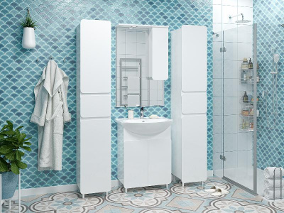 Шкаф - пенал Чегет 35 левый П-Чег-05035-01-1ЯЛ Misty фото в интернет-магазине Русалия