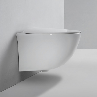 BOND F05-10 Унитаз подвесной безободковый с сиденьем с микролифтом фото в интернет-магазине Русалия