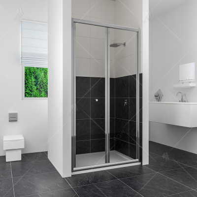 Складная дверь для душа CL-21 75 шиншилла RGW фото в интернет-магазине Русалия