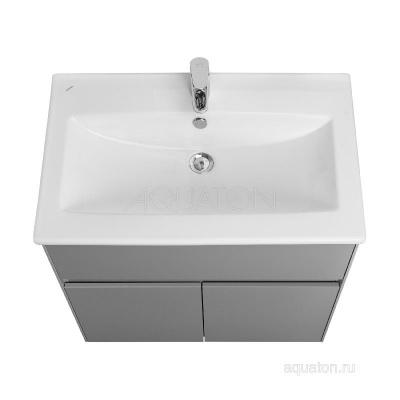 Тумба под раковину AQUATON Форест 75 туманный серый 1A278301FR4D0 фото в интернет-магазине Русалия
