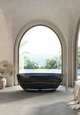 Прозрачная ванна ABBER Kristall AT9701Onyx 165х78х58 см фото в интернет-магазине Русалия