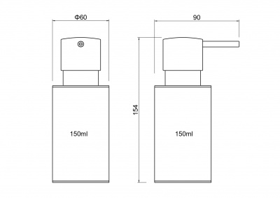 Дозатор настольный AQUATEK AQ4229CR ОБЕРОН фото в интернет-магазине Русалия