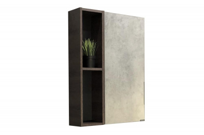 COMFORTY. Зеркало-шкаф "Франкфурт-60" дуб шоколадно-коричневый фото в интернет-магазине Русалия