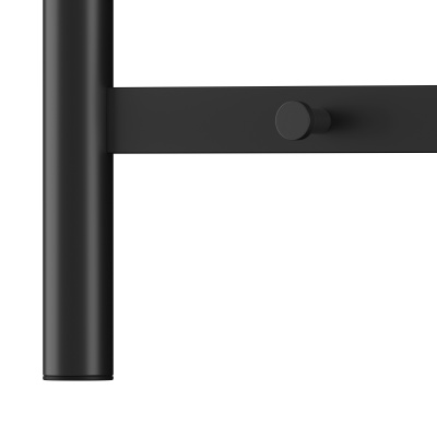 Полотенцесушитель электрический REFLEXION Танами RXT128050BL 800x500 черный матовый, 5 крючков фото в интернет-магазине Русалия