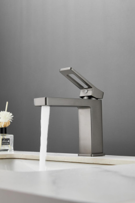 Смеситель для раковины HAIBA цвет: оружейная сталь (HB10732-3) фото в интернет-магазине Русалия