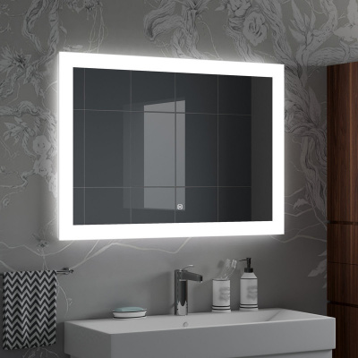 Зеркало с подсветкой Relax 1000х700 ЗЛП470 Continent фото в интернет-магазине Русалия