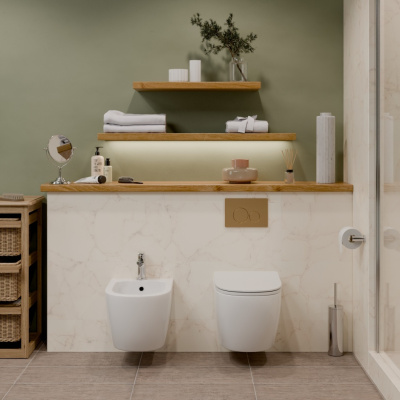 MARCO BIDE Инсталляция для подвесного биде,IBERICA BLANCA фото в интернет-магазине Русалия