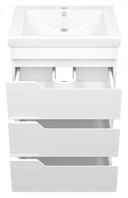 Тумба Софт 60 с раковиной Misty Алиса 58 Misty фото в интернет-магазине Русалия