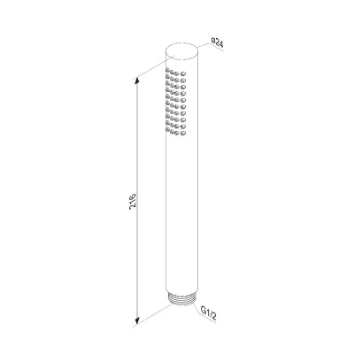 936020000 Scandinavian Pure ручной душ, стик 1 функция, хром фото в интернет-магазине Русалия