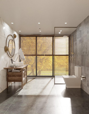 AQM1005 Унитаз напольный Rimless c сиденьем SoftClose, горизонтальный выпуск. 620x345x415мм AQUAme фото в интернет-магазине Русалия