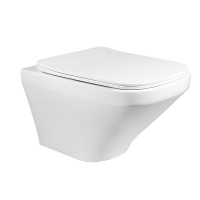 BOND F11-10 Унитаз подвесной безободковый с сиденьем с микролифтом фото в интернет-магазине Русалия