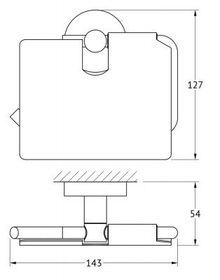 Держатель туалетной бумаги с крышкой HAR 048 Harmonie Artwelle фото в интернет-магазине Русалия