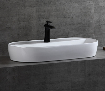 Раковина накладная овальная D1347 CeramaLux фото в интернет-магазине Русалия