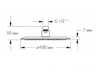 Верхний душ круглый D40 S-000Y16 Savol фото в интернет-магазине Русалия