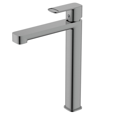 AQM6614GM Parma Смеситель для накладной раковины однорычажный, Gun metal AQUAme фото в интернет-магазине Русалия