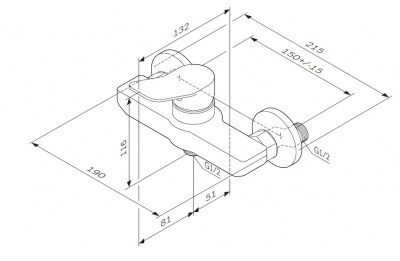 F85A20000 X-Joy, смеситель для душа, хром, шт фото в интернет-магазине Русалия