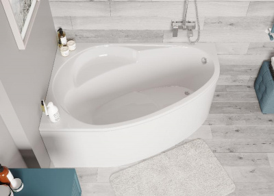 Акриловая ванна VAGNERPLAST FLORA 150x100 left VPBA151FLA3LX-04 фото в интернет-магазине Русалия