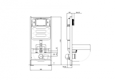 Set AQUATEK ЕВРОПА-KKI2  (рама AQUATEK Standard INS-0000012+звукоизоляционная прокладка+крепеж KKI-0000002+унитаз ЕВРОПА AQ1901-00+тонкое сиденье с механизмом плавного закрывания) фото в интернет-магазине Русалия