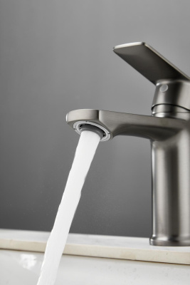 Смеситель для раковины HAIBA цвет: оружейная сталь (HB10719-3) фото в интернет-магазине Русалия