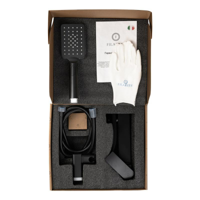 Смеситель для ванны FILARETE Waterfall FL2110BL, черный фото в интернет-магазине Русалия