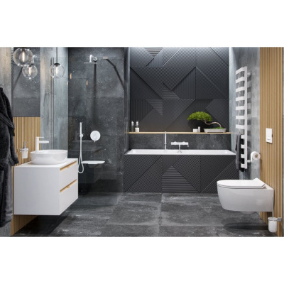 Смеситель для ванны EXCELLENT Pi AREX.1205WH (белый мат) фото в интернет-магазине Русалия