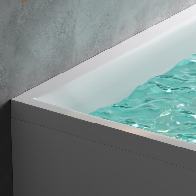 W72A-160L100W-A2 Ванна акриловая spirit  ассиметричная 160x100, без слива/перелива, левосторонняя Am.Pm фото в интернет-магазине Русалия