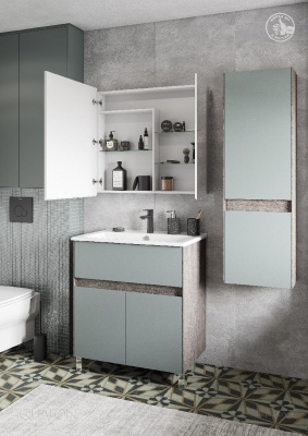 Зеркальный шкаф AQUATON Лондри 80 1A267202LH010 фото в интернет-магазине Русалия