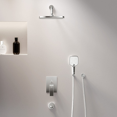 953510000 Gala встраиваемая душевая система со смесителем и изливом, хром Damixa фото в интернет-магазине Русалия