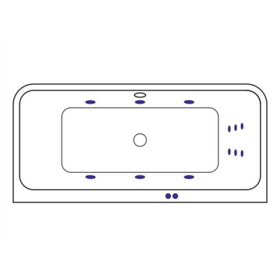 Гидромассажная ванна EXCELLENT Arana 180x85 "LINE" (бронза) WAEX.ARA18.LINE.BR фото в интернет-магазине Русалия