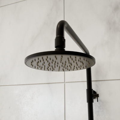 Душевая система SP-33B черный матовый RGW фото в интернет-магазине Русалия