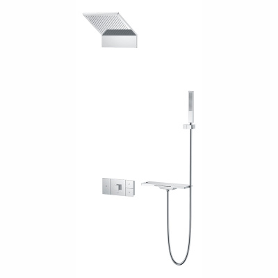 Душевой комплект Futura VSFW-2F11TCH термостатический встраиваемый, 3 режима, хром Vincea фото в интернет-магазине Русалия