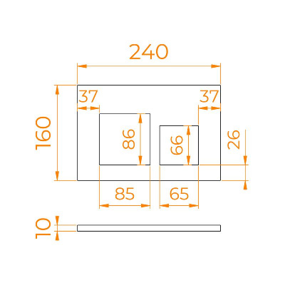 Кнопка слива RGW SWH-09B фото в интернет-магазине Русалия