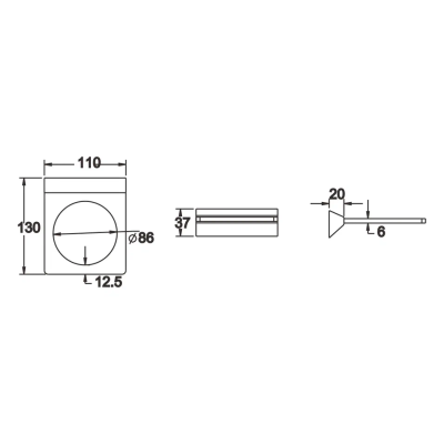 Ершик для унитаза Rose RG1600H, черный фото в интернет-магазине Русалия