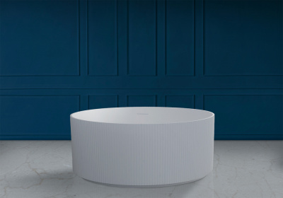 Ванна из искусственного камня ABBER Stein AS9679 белая матовая 150х150х55 см фото в интернет-магазине Русалия