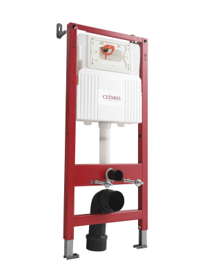 Инсталляция для подвесного унитаза, фронтальное управление для пневматической кнопки CEZARES CZR-201-P фото в интернет-магазине Русалия