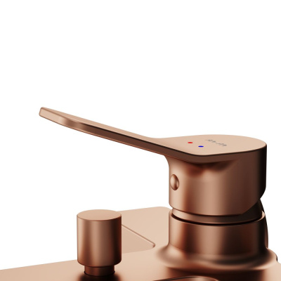 F85A10044 X-Joy, смеситель д/ванны/душа, роз. золото AM.PM фото в интернет-магазине Русалия