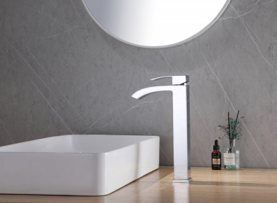 Смеситель ABBER Wasserfall AF8611 для накладной раковины, хром фото в интернет-магазине Русалия