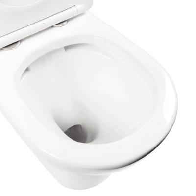 BOND F02-00 Унитаз напольный безободковый с сиденьем с микролифтом фото в интернет-магазине Русалия