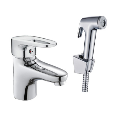 Смеситель для раковины с гигиеническим душем Haiba (HB1268) фото в интернет-магазине Русалия