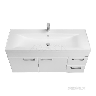 Тумба под раковину AQUATON Диор 120 белый 1A110601DR010 фото в интернет-магазине Русалия