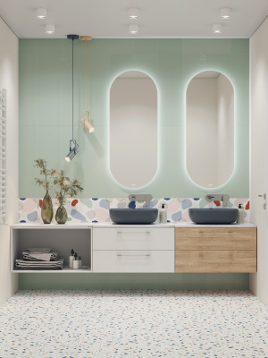 Зеркало овальное ECLIPSE SMART 50х122 A64150 с ореольной подсветкой Cersanit фото в интернет-магазине Русалия