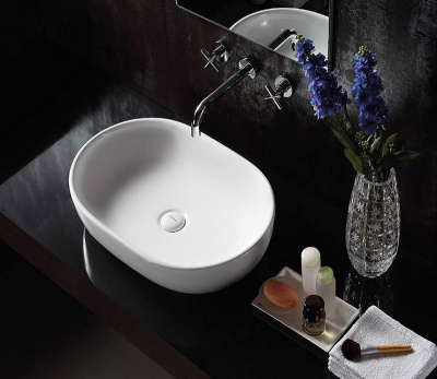 Раковина накладная овальная 9026A CeramaLux фото в интернет-магазине Русалия