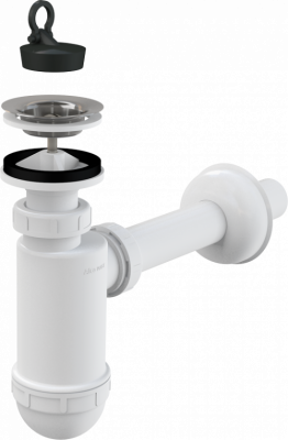 Сифон для раковины A410 Alcaplast фото в интернет-магазине Русалия