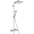 Душевая система Crometta E Showerpipe 240 1jet с термостатом для душа 27271000 Hansgrohe фото в интернет-магазине Русалия