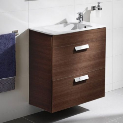 Тумба с раковиной Debba 60 венге (ZRU9302707 + 32799H000) Roca фото в интернет-магазине Русалия