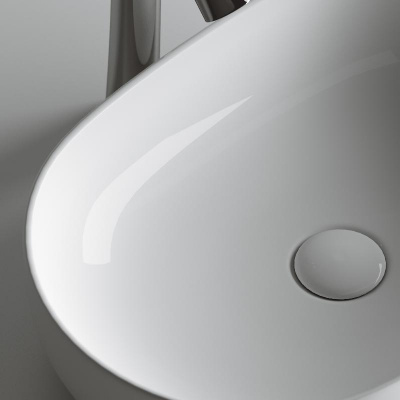 Умывальник чаша накладная овальная Element 600*415*135мм CN6047 Ceramica Nova фото в интернет-магазине Русалия