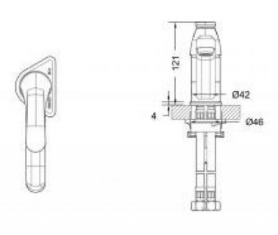 Cмеситель универсальный для кухни и умывальника F1233188CP-RUS Fit Bravat фото в интернет-магазине Русалия