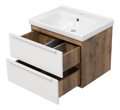 Тумба Карат 65 подвесная с раковиной Dreja Harmonia 65 Misty фото в интернет-магазине Русалия